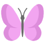 Pink Butterfly free icon for commercial use