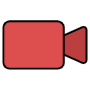 Red Video Camera free icon for commercial use