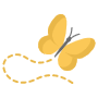 Yellow Butterfly icon