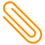 Yellow Paper Clip free icon for commercial use
