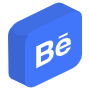 3d Behance Logo free icon for commercial use