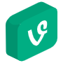 3d Vine Logo free icon for commercial use