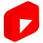 3d Youtube Red Logo free icon for commercial use
