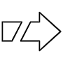 Arrow Right Black Outline free icon for commercial use