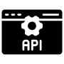 Black Browser Api Integration free icon for commercial use