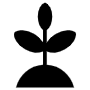 Black Growing Plant free icon for commercial use