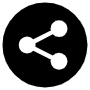 Black Sharethis Logo Circular icon