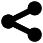 Black Sharethis Logo icon