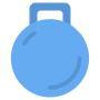 Blue Fitness Kettlebell free icon for commercial use