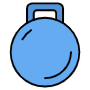 Blue Kettlebell For Fitness free icon for commercial use