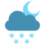 Blue Moon And Snowy Night free icon for commercial use