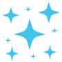 Blue Stars Sparkling In The Sky icon