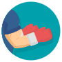 Boxing Gloves And Man icon
