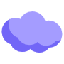 Cartoon Blue Cloud free icon for commercial use
