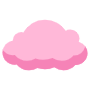 Cartoon Pink Cloud free icon for commercial use