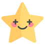 Cartoon Yelow Star Plus Eyes free icon for commercial use
