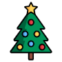 Christmas Green Pine Tree free icon for commercial use