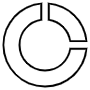 Circular Black Outline Pie Chart 25 Percent free icon for commercial use