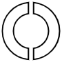 Circular Black Outline Pie Chart 50 Percent free icon for commercial use