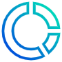 Circular Blue Outline 3 Slices Pie Chart free icon for commercial use