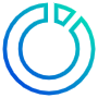 Circular Blue Outline Pie Chart 15 Percent free icon for commercial use