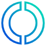 Circular Blue Outline Pie Chart 50 Percent free icon for commercial use