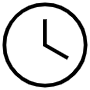 Clock Watch Black Lineal icon