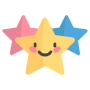 Cute Cartoon Stars Emoji free icon for commercial use