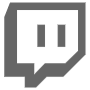 Dark Grey Twitch Logo free icon for commercial use