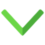 Down Chevron Green free icon for commercial use