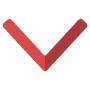Down Chevron Red free icon for commercial use