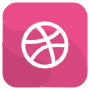 Dribble Square Logo free icon for commercial use