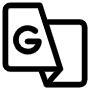 Google Translate Lineal Logo icon