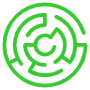Green Challenge Red Outline icon