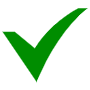 Green Simple Check Mark free icon for commercial use