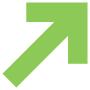 Green Up Right Arrow free icon for commercial use