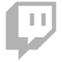 Grey Twitch Logo Symbol free icon for commercial use