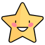 Happy Cartoon Star Emoji free icon for commercial use