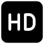 Hd Quality Video Sign Black free icon for commercial use