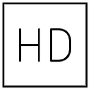 Hd Sign Square Outline free icon for commercial use
