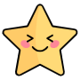 Humorous Smiling Cartoon Star Emoji free icon for commercial use