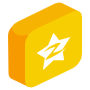 3d Qzone Yellow Logo free icon for commercial use