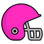 American Football Pink Helmet free icon for commercial use
