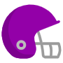 American Football Purple Helmet free icon for commercial use