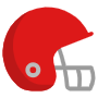 American Football Red Helmet free icon for commercial use