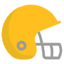 American Football Yellow Helmet free icon for commercial use