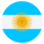 Argentina Flag Circular free icon for commercial use