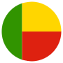 Benin Flag Circular icon