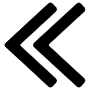Black Double Chevrons Left icon