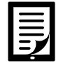 Black E Book Reader Next Page free icon for commercial use